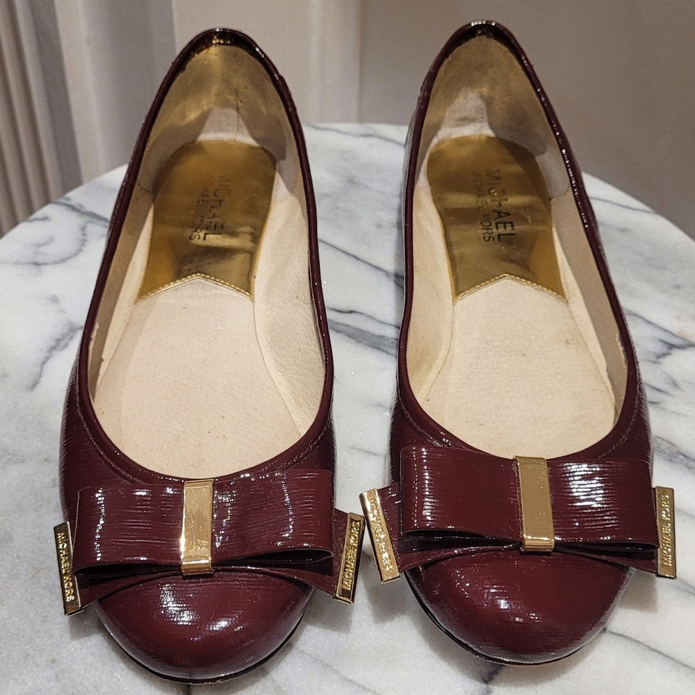 Michael Kors Cherry Cola/Burgundy Ballet Flats 6.5 (used)